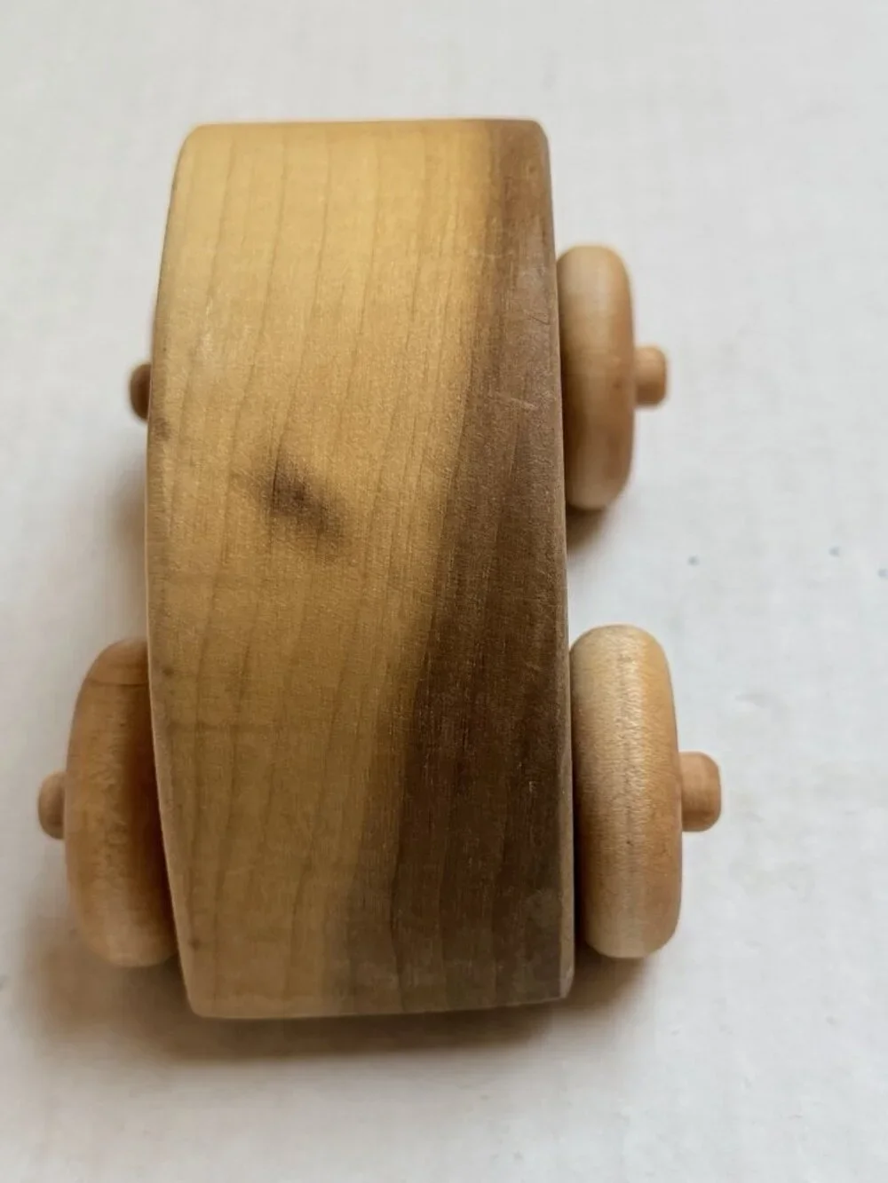 Handmade Wooden Toy Car Montessori Push Vehicle‎ Solid Wood Natural Gift